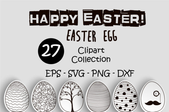 Download 27 Doodle Easter Eggs Clipart Collection - Eggs clipart Collection