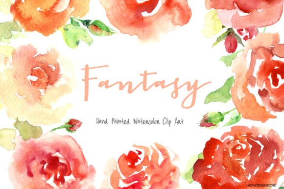 Download Watercolor Hand Painted Flowers ClipArt - Hand painted flowers Collection