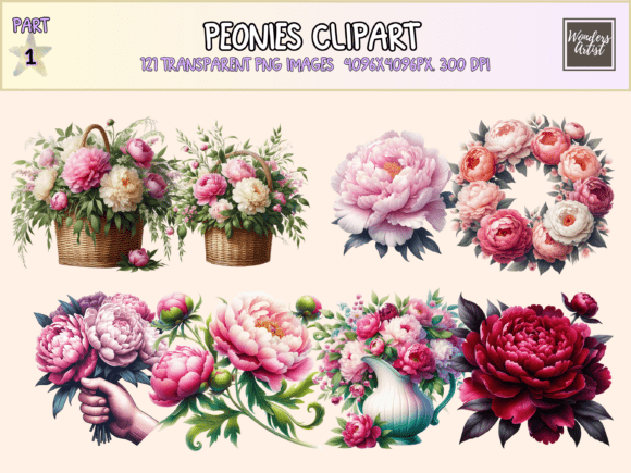 Download Peonies Clipart - Premium Resources